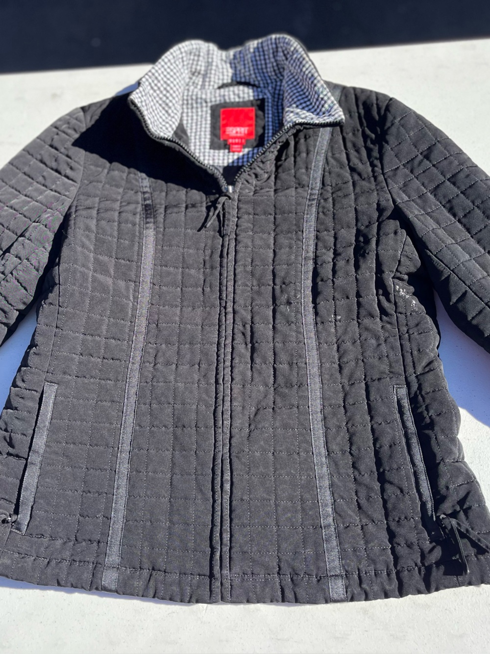 Esprit Black Quilted Lightweight Puffer Jacket